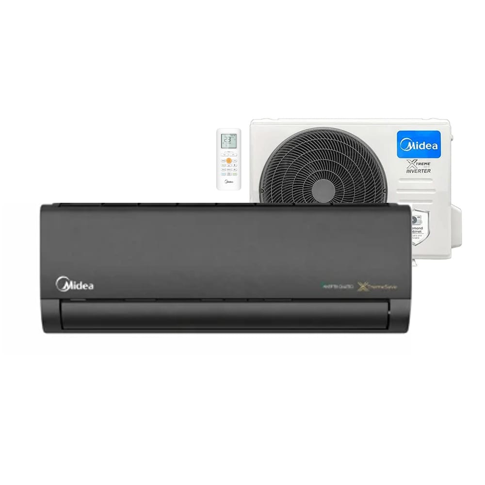Midea Smart Xtream Plus AI Inverter AC With Kit (Black) - 12000BTU - MSEZ2B12CRFN8